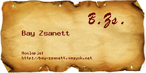 Bay Zsanett névjegykártya